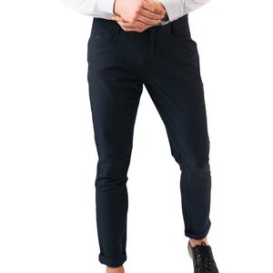 NWT Zyia Active mens navy office chinos 32”
